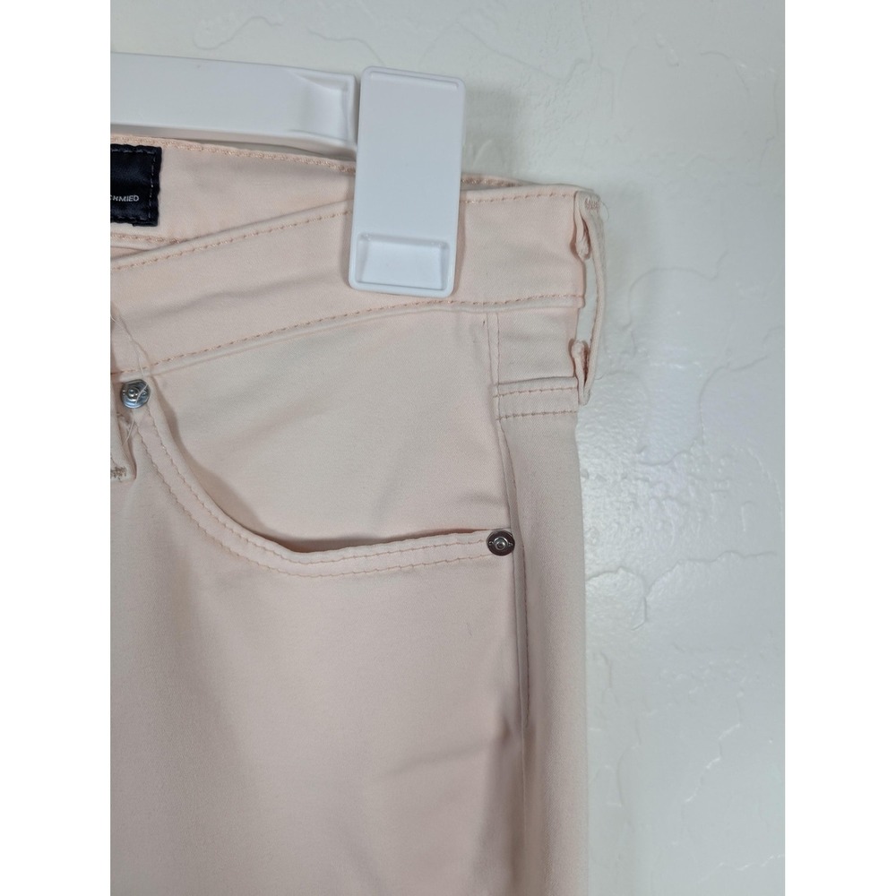 AG Adriano Goldschmied The Prima Crop Jeans Womens 29 Pink Mid Rise Stretch USA - Picture 4 of 14